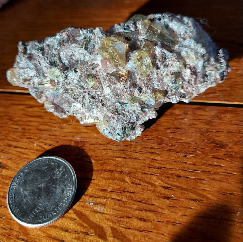 Green Apatite in Matrix